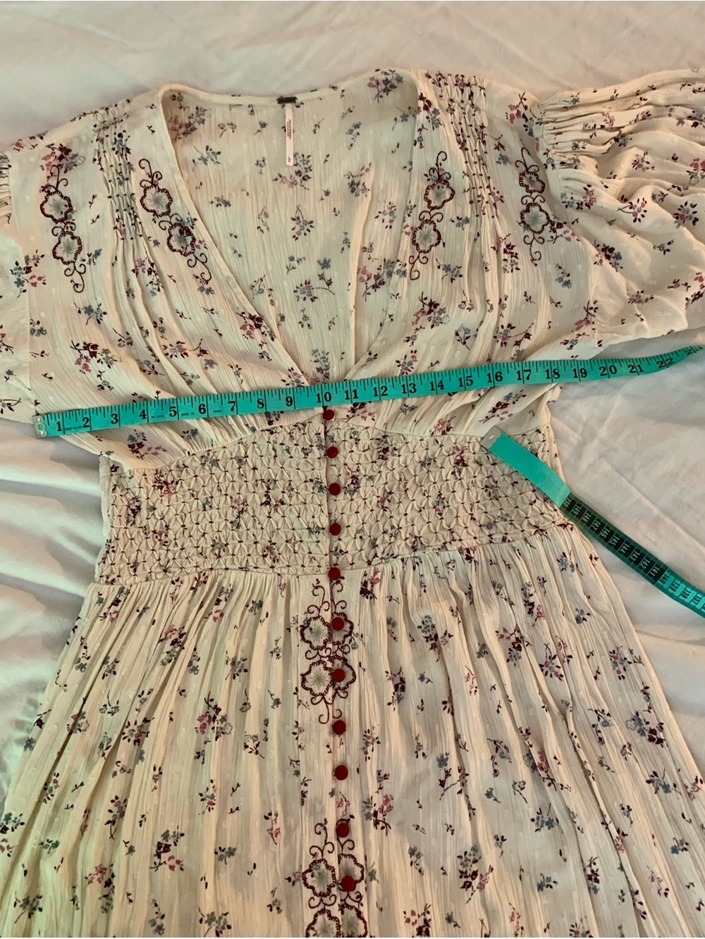 Free People Embroidered Maxi Dress with Purple Embroidery - Picture 12 of 13